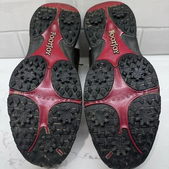 Footjoy Greenjoys Mens‎ 10.5 M Golf Shoes White Brown Saddle - Picture 15 of 15